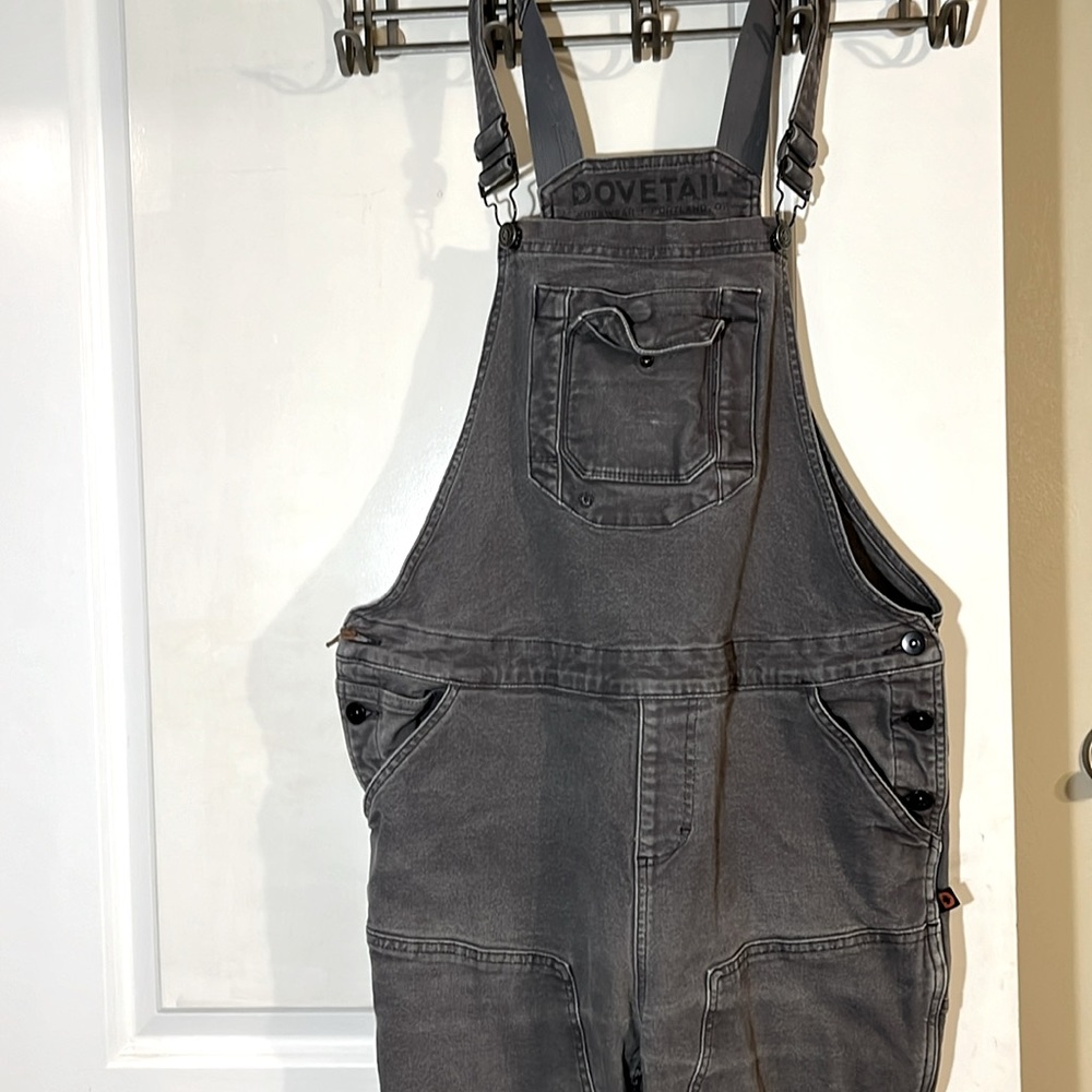 Dovetail Freshley Overalls | Gray Canvas | 16/32